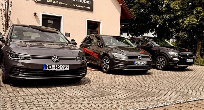 Die Fahrschulfahrzeuge von Marco's Fahrschulteam